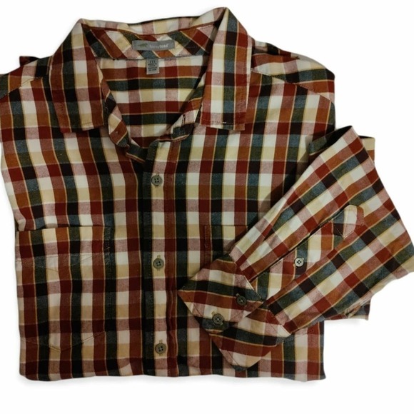 Horny Toad Button up flannel shirt - Med - Picture 1 of 5